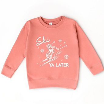 Ski Ya Later Snowflake - Toddler Graphic Sweatshirt