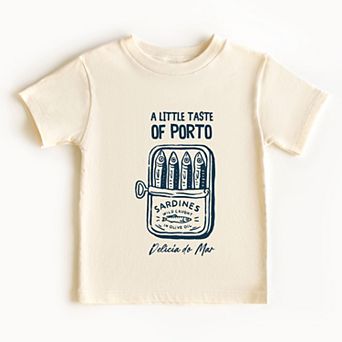 A Little Taste Of Porto Sardines - Toddler Short Sleeve Graphic T-Shirt