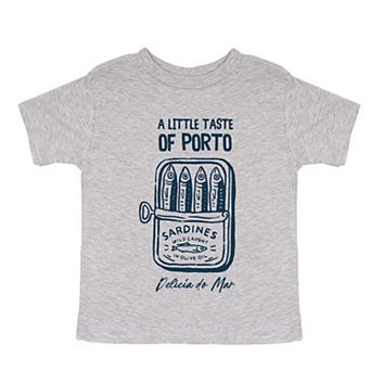 A Little Taste Of Porto Sardines - Toddler Short Sleeve Graphic T-Shirt