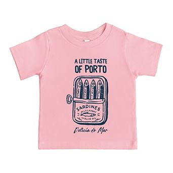 A Little Taste Of Porto Sardines - Toddler Short Sleeve Graphic T-Shirt
