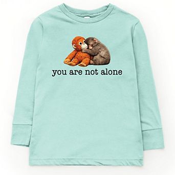 You Are Not Alone Punch the Monkey - Youth Long Sleeve Graphic T-Shirt
