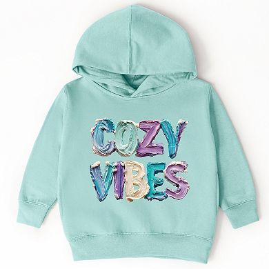 Cozy Vibes Winter Paint Print - Toddler Hoodie