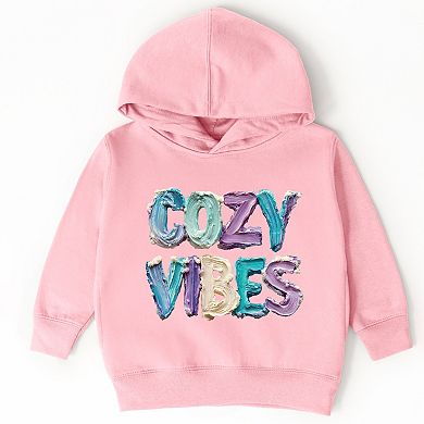 Cozy Vibes Winter Paint Print - Toddler Hoodie