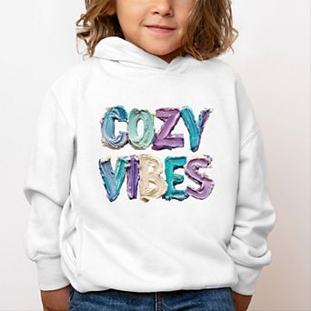Cozy Vibes Winter Paint Print - Toddler Hoodie