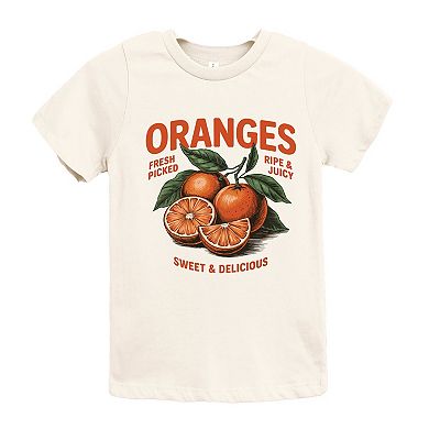 Fresh Picked Oranges Vintage - Youth Short Sleeve Graphic T-Shirt