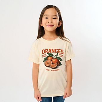 Fresh Picked Oranges Vintage - Youth Short Sleeve Graphic T-Shirt