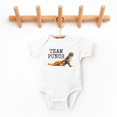 Team Punch Typewriter Black - Baby Short Sleeve Graphic Bodysuit
