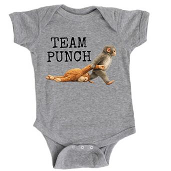 Team Punch Typewriter Black - Baby Short Sleeve Graphic Bodysuit