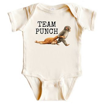 Team Punch Typewriter Black - Baby Short Sleeve Graphic Bodysuit
