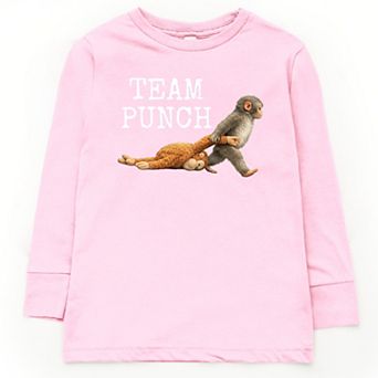 Team Punch Typewriter White - Youth Long Sleeve Graphic T-Shirt