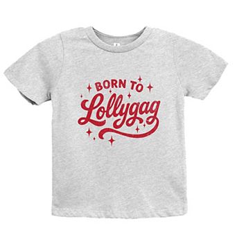 Born To Lollygag Stars Distressed - Youth Short Sleeve Graphic T-Shirt