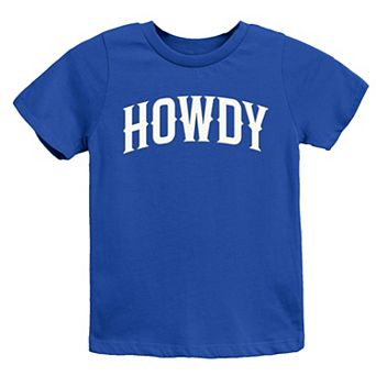 Howdy Arched Puff - Youth Short Sleeve Graphic T-Shirt