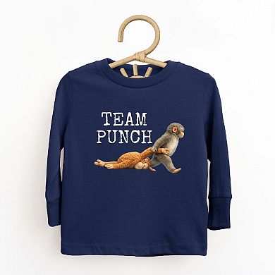 Team Punch Typewriter White - Toddler Long Sleeve Graphic Tee