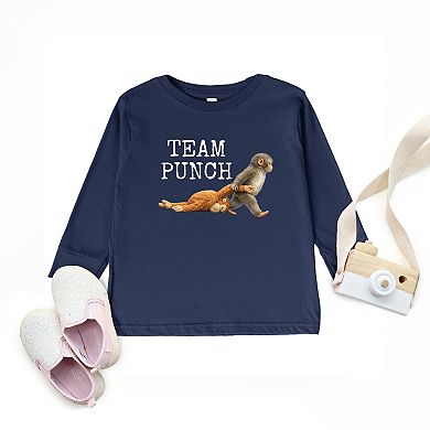 Team Punch Typewriter White - Toddler Long Sleeve Graphic Tee