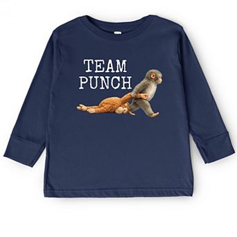Team Punch Typewriter White - Toddler Long Sleeve Graphic Tee