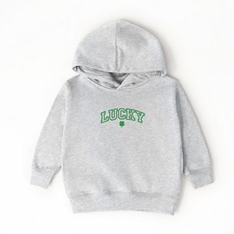 Embroidered Lucky Varsity Clover - Toddler Hoodie