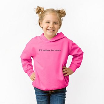 I'd Rather Be Home Typewriter - Toddler Hoodie