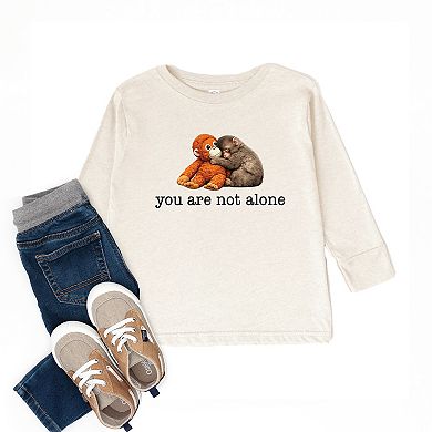 You Are Not Alone Punch the Monkey - Toddler Long Sleeve Graphic Tee