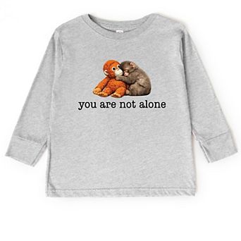 You Are Not Alone Punch the Monkey - Toddler Long Sleeve Graphic Tee