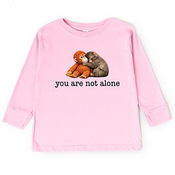 You Are Not Alone Punch the Monkey - Toddler Long Sleeve Graphic Tee