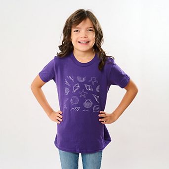 Seashells Square - Youth Short Sleeve Graphic T-Shirt