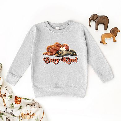 Stay Kind Punch the Monkey - Toddler Graphic Sweatshirt
