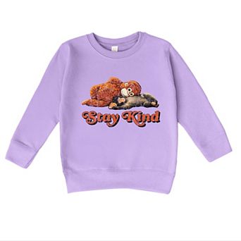Stay Kind Punch the Monkey - Toddler Graphic Sweatshirt