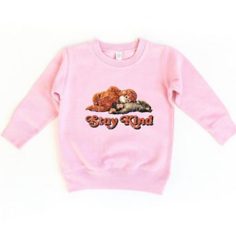 Stay Kind Punch the Monkey - Toddler Graphic Sweatshirt