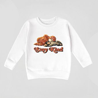 Stay Kind Punch the Monkey - Toddler Graphic Sweatshirt