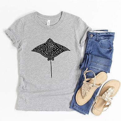 Spotted Stingray - Youth Short Sleeve Graphic T-Shirt