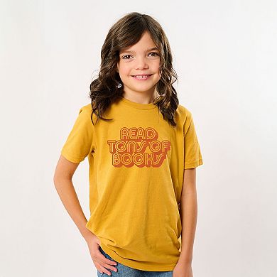 Read Tons Of Books - Youth Short Sleeve Graphic T-Shirt