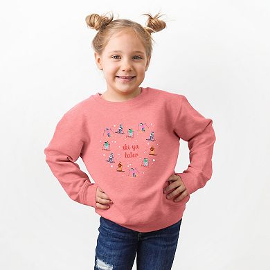 Ski Ya Later Heart - Toddler Graphic Sweatshirt