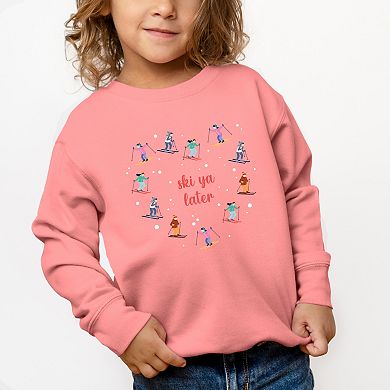 Ski Ya Later Heart - Toddler Graphic Sweatshirt