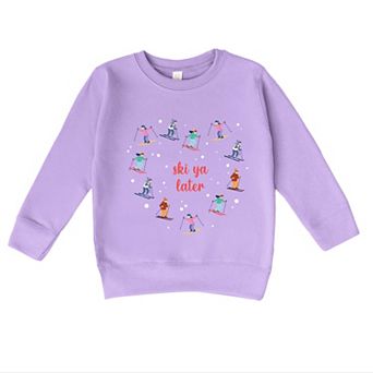 Ski Ya Later Heart - Toddler Graphic Sweatshirt