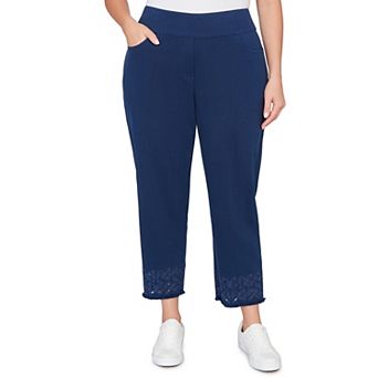 Plus Size Alfred Dunner Super Stretch Denim Ankle Pants