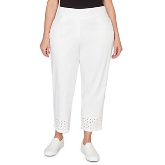 Plus Size Alfred Dunner Super Stretch Denim Ankle Pants