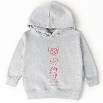 Mini Smiley Love Starts Small - Toddler Hoodie