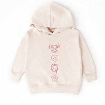 Mini Smiley Love Starts Small - Toddler Hoodie