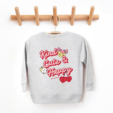 Mini Smiley Kind Cute & Happy - Toddler Graphic Sweatshirt