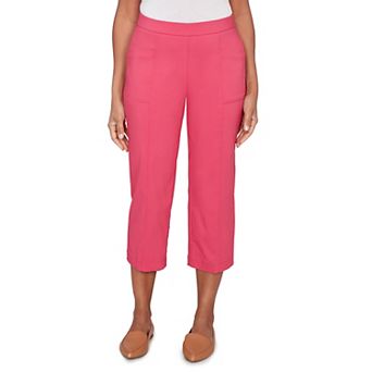Women's Alfred Dunner Relaxed Fit Flat Front Patch Pocket Capris