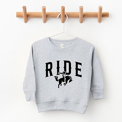 Ride Cowboy Arched - Toddler Graphic Sweatshirt