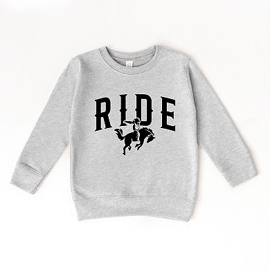 Ride Cowboy Arched - Toddler Graphic Sweatshirt