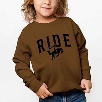 Ride Cowboy Arched - Toddler Graphic Sweatshirt
