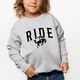 Ride Cowboy Arched - Toddler Graphic Sweatshirt