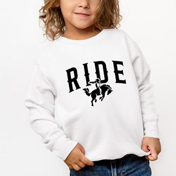 Ride Cowboy Arched - Toddler Graphic Sweatshirt