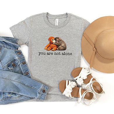 You Are Not Alone Punch the Monkey - Youth Short Sleeve Graphic T-Shirt