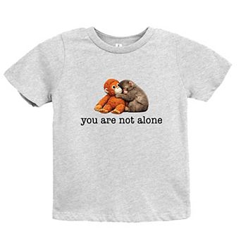 You Are Not Alone Punch the Monkey - Youth Short Sleeve Graphic T-Shirt