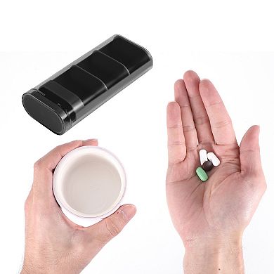 Durable 3 Grids Pill Case for Travel 1 Pc