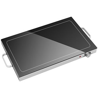 HOMCOM Electric Warming Tray w/ Adjustable Temperature for Parties
