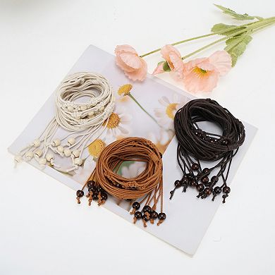 Beaded Weaving Adjustable Waist Rope 1 Pc